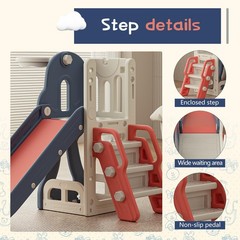Toddler Slide,Kids Climber Slide with Storage Space and Non-Slip Steps,Indoor…