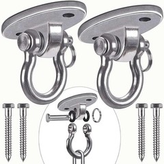 Set of 2 Permanent Antirust Stainless Steel 304 Heavy Duty Swing Hangers, 200…