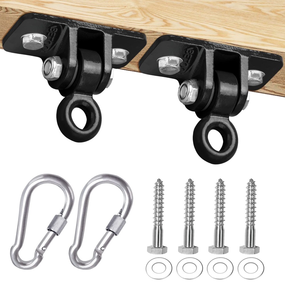 2400 lb Capacity Heavy Duty Swing Hangers for Wooden Sets Playground Porch In…