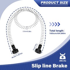 Zipline Spring Brake 165cm Stainless Steel Zip Line Spring Brake Heavy Duty4170