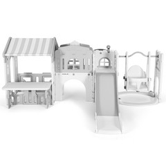 10IN1 Toddler Slide Swing Playhouse Playset Climber Playground Indoor Outdoor