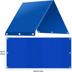 Playground Canopy,52″ x 90″ Outdoor Swingset Shade Kids Playground Roof Canop…