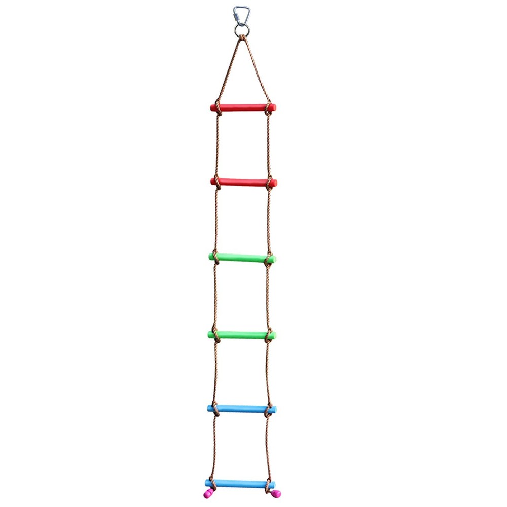 6.6FT Climbing Rope Ninja Ladder for Kids – Kids Ninja Warrior Obstacle Cours…