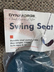 GREEN Playground Swing Set Seat Belt Vinyl Coated Zinc Chain, Seat Hanger