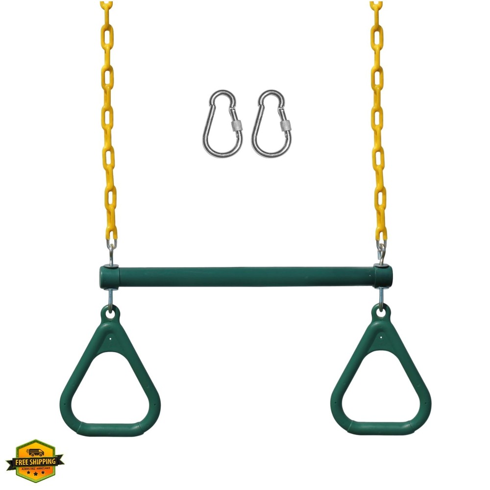 Swing Sets for Backyard, Monkey Bars & Swingset Accessories – Set Includes 18…