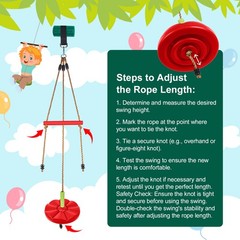 Tree Swing Set Disc Swing with Monkey Bars Accessories Rope Swing Outdoor Play