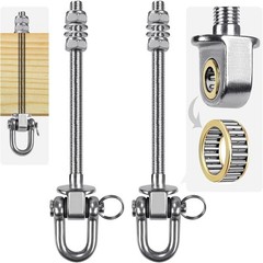 Heavy Duty Stainless Steel Swing Hangers with Bearings Set of 2, Swing Bolts …