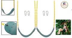 Soft EVA Swing Seats for Kids – 2-Pack with 66-Inch Chain, Non-Slip, Easy Clean