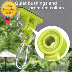 Swing Hangers for Wooden Sets Pack of 2 Heavy Duty Swingset Hardware with Lockin