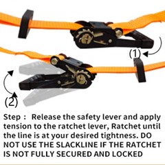Kid Zipline Bear Pulley, Ninja Slackline Slider with Brake Stopper