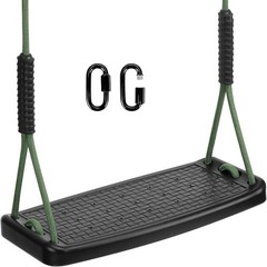 Deluxe Children’s Swing Seat with Non-Slip Cushion & Easy Installation – Black