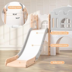 8 in 1 Toddler Slide Playset Indoor Playground Kids Baby Outdoor Indoor Playset
