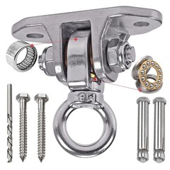 Stainless Steel Heavy Duty Swing Hanger 180°+360° Ceiling Swing Mount Free Sw…