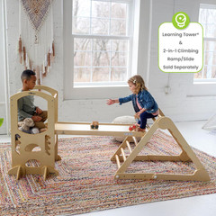 Learn ‘N Climb Foldable Wooden Climbing Triangle, Wood Climbing Gym for Toddlers