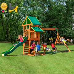 Tucson Cedar Wooden Swing Set by Backyard Discovery for Ultimate Outdoor Fun