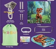 Sensory Swing for Kids with Special Needs – Double-Layer, 360° Swivel – New