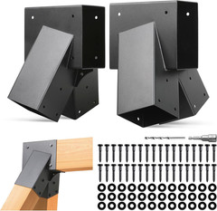 Stainless Steel Heavy Duty Swing Set Bracket Kit – 2-Pack for 4″x4″ & 4″x6