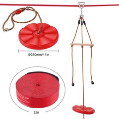 Uimoso 65 ft Zip Line Kit for Kids Adult Trolley Slackers Zipline Up to 500 lb