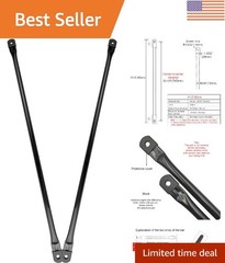 Black Metal 31.5″ Swing Replacement Rods – Weatherproof & Easy Install (2PK)