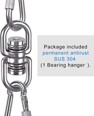 SELEWARE Heavy Duty Bearing Swing Swivel, 360° Rotation Hanging Accessory | Quie