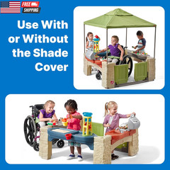 Step2 All around Playtime Patio with Canopy Playset – Shaded Outdoor Playhouse f
