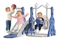 4-in-1 Toddler Slide Swing Set for Kids 1-3, Indoor/Outdoor | Kids Climber