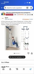 Gorilla Gym Indoor Playground Kids Playset 6 Pieces Doorway Ages 3-14