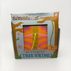 NEW Sassafras Butterfly Tree Swing Kids Outdoor Fun Rope Seat Backyard Play NIB