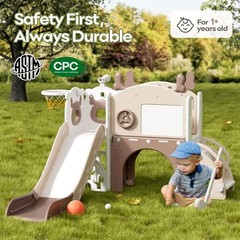 Toddler Slide Kids 11 in 1 Kids Slide Toddlers Baby 1-3 Years Old Indoor &