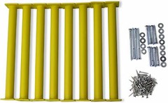 Eastern Jungle Gym Steel 15-1/8″ Monkey Bars Ladder Rungs Complete Hardware Kit
