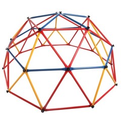 Toddler Geometric Dome Climber Play Set Kids Outdoor Gym Steel Frame Playground