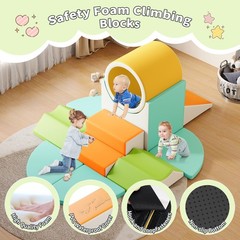 11 in 1 Multifunctional Toddler Slide Playset for Kids Indoor Outdoor Playground