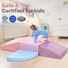 Climbing Foam Blocks for Toddlers: PU Leather Foam Blocks for Active Play – C…