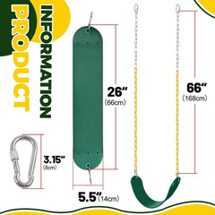 2 Pack Suitable For Kids And Adults Comes W/ Hooks & Chains Perfect For Backyard