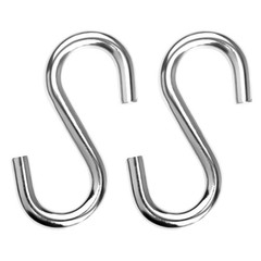 S Hooks for Hanging Heavy Duty S Hooks 304 Stainless Steel 3.3-Inch Hammock H…