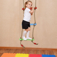7FT Colorful Camping Rope Ladder for Kids – Hanging Climbing Ladder for Swing Se