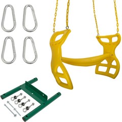 SWING SET STUFF INC. GLIDER WITH COATED CHAIN KIT YELLOW playground fun sun 0304