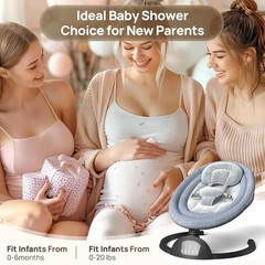 Baby Swings for Infants, Portable Baby Swing for Indoor and Outdoor, Bluetoot…
