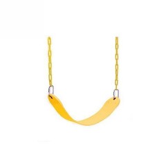 Set of 2 Swing Seat Heavy Duty Rust-Proof Chain Swing Set Yellow Swing-Seat USA