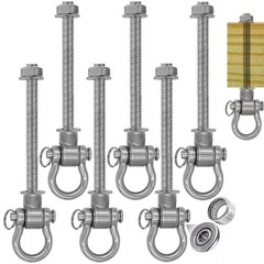 Set of 6 Permanent AntiRust Heavy Duty Swing Hangers 180° Bearing Swing 1500 …