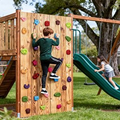 36PCS Rock Climbing Holds for Kids, Rock Wall Climbing Holds with Hardware – …
