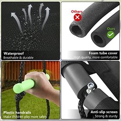 Tree Swing with PP Mat – Durable, Safe, and 40 inches diameter+No Extra Straps