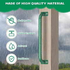 17 Inch Metal Safety Handles, Heavy Duty Grab Bars for Outdoor Playground, Pl…