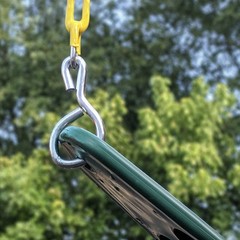 Deluxe Swing Belt w/ Ylw Chain Grn Seat Play Set Accessory Gorilla Playset Pair