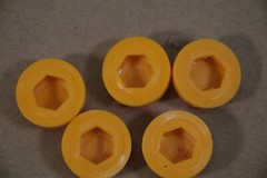 5x Space Dome Climber M8 Replacement Rubber Nut Cover – yellow