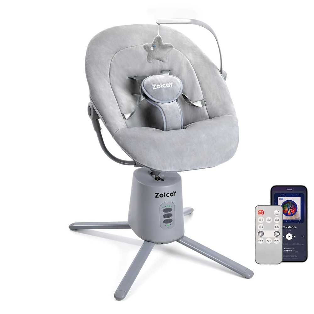 Baby Swing,Baby Swings for Infants with 3 Modes & 5 Speeds, BT Enabled App & …