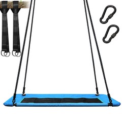 700lb Giant 60″ Platform Tree Swing Seat for Kids Adult Outdoor w/ Hanging Strap