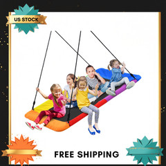 60″ Rectangle Platform Tree Swing for Kids Adults, 700lb Capacity