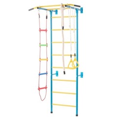 5 in 1 Kids Indoor Gym Playground Swedish Wall Ladder Children Home Climbing Gym