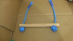 Hooroor Slackline Pulley 52FT Zip Line, Monkey Bar Ninja Warrior Obstacle Course